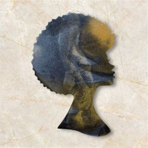 Silhouette femme Afro